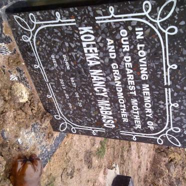 MABASO Koleka Nancy 1937-2013