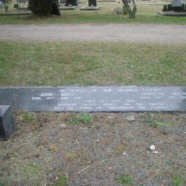 MAYO John 1915-1968 &amp; Dorothy 1916-1968