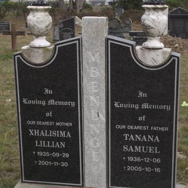 MBENENGE Tanana Samuel 1936-2005 &amp; Xhalisima Lillian 1935-2001