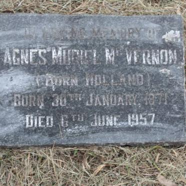 McVERNON Agnes Muriel 1871-1957