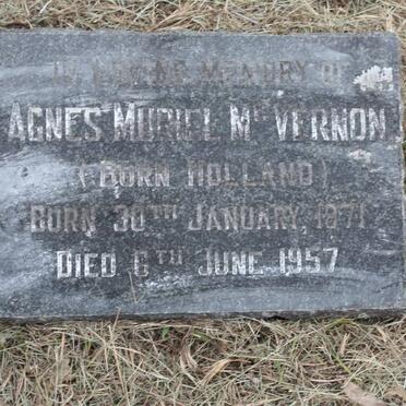 McVERNON Agnes Muriel 1871-1957