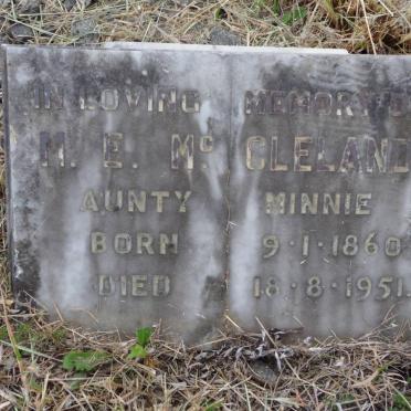 McCLELAND M.E. 1860-1951