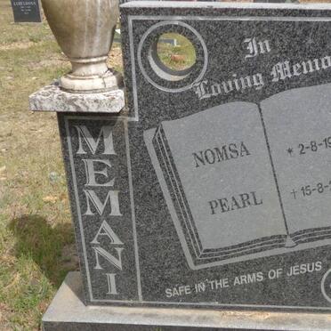 MEMANI Nomsa Pearl 1928-2000