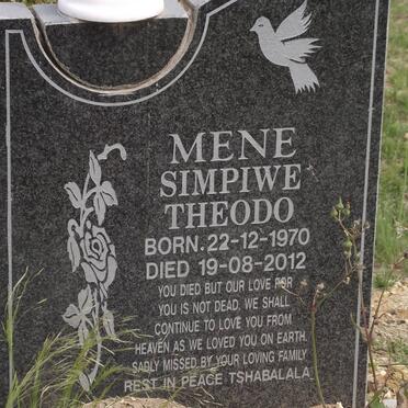 MENE Simpiwe Theodo 1970-2012