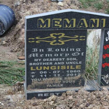 MEMANI Lungisile 1960-2012