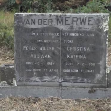 MERWE Peter Willem Adriaan, van der -1954 &amp; Christina Katrina -1958