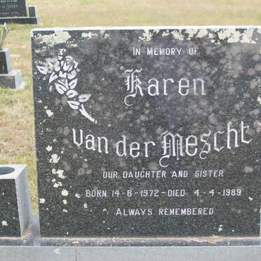 MESCHT Karen, van der 1972-1989