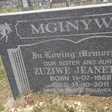 MGINYWA Zuziwe Jeanette 1968-2011