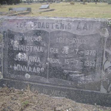 MINNAAR Christina Johanna nee ROUX 1876-1962