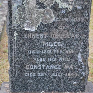 MILES Ernest Douglas -1951 &amp; Constance May -1944