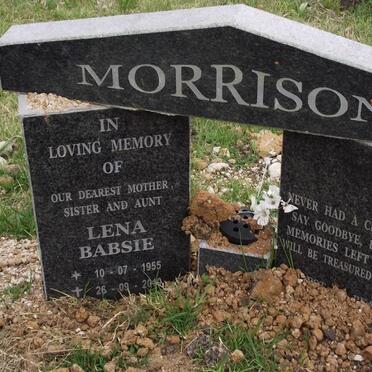 MORRISON Lena Babsie 1955-2010