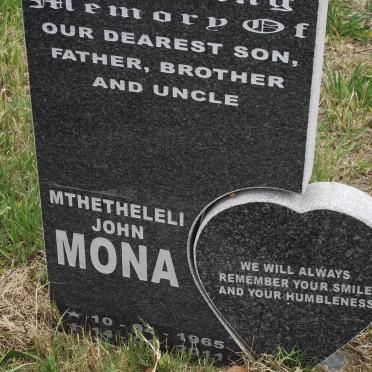 MONA Mthetheleli John 1965-2011