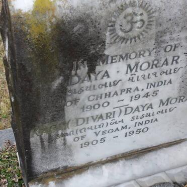 MORAR Daya 1900-1945 &amp; Kasm 1905-1950