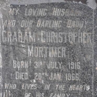 MORTIMER Graham Christopher 1916-1966