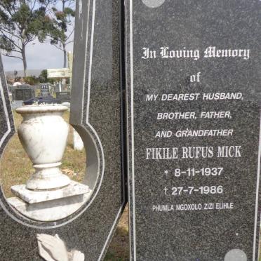 MPEHLO Fikile Rufus Mick 1937-1986