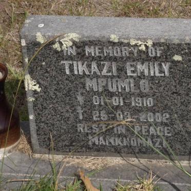 MPUMLO Tikazi Emily 1910-2002