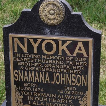 NYOKA Snamana Johnson 1934-2010
