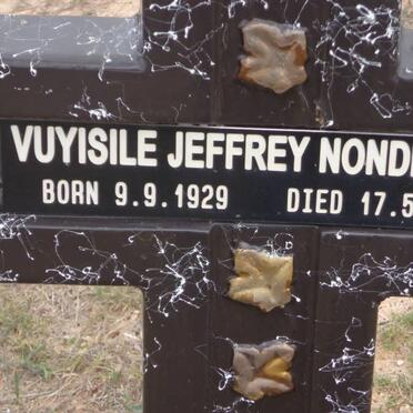 NONDLWANA Vuyisile Jeffrey 1929-2001