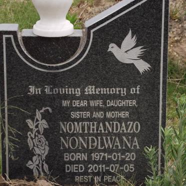 NONDLAWANA Nomthandazo 1971-2011