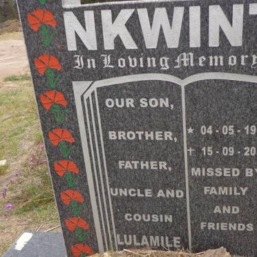 NKWINTI Lulamile 1965-2011