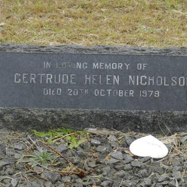 NICHOLSON Gertrude Helen -1979
