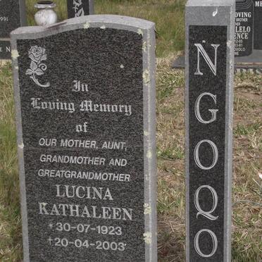 NGOQO Lucina Kathaleen 1923-2003