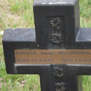 NGCOBONDWANA Bangiso George 1942-2001