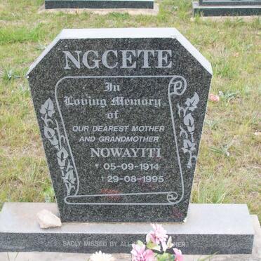 NGCETE Nowayiti 1914-1995