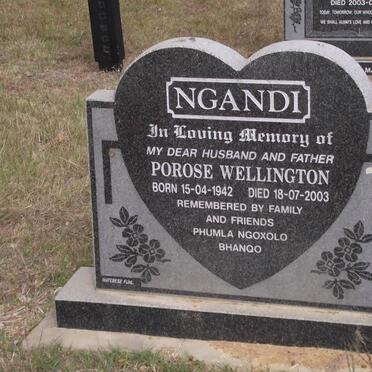 NGANDI Porose Wellington 1942-2003