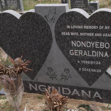 NGINDANA Nondyebo Geraldina 1956-2012