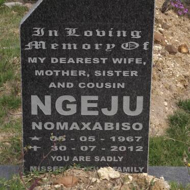 NGEJU Nomaxabiso 1967-2012