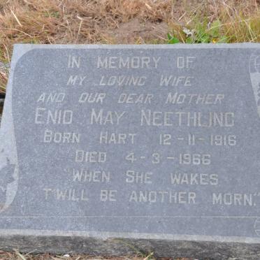 NEETHLING Enid May nee HART 1916-1966