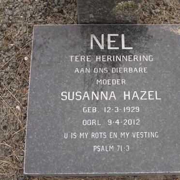 NEL Susanna Hazel 1929-2012