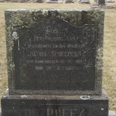 PREEZ Jacoba Scheepers, du nee VAN ROOYEN 1917-1962