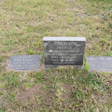 PRETORIUS Albert 1907-1994 &amp; Nellie 1910-1992 :: FINLAYSON Francis 1945-1984