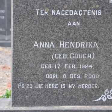 POTGIETER Anna Hendrika nee COUGH 1924-2000