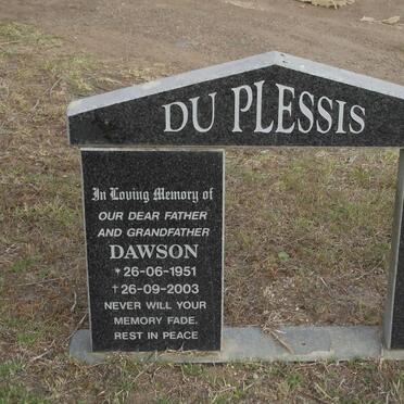 PLESSIS Dawson, du 1951-2003
