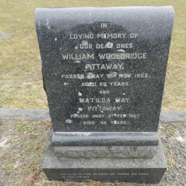 PITTAWAY William Wooldridge -1953 &amp; Matilda May -1967