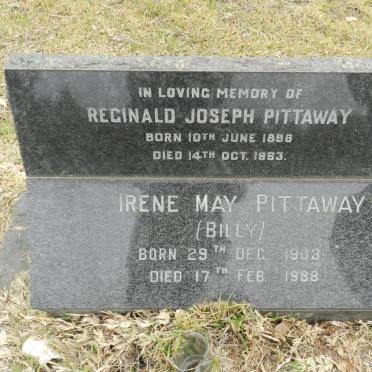PITTAWAY Reginald Joseph 1896-1963 &amp; Irene May 1903-1988