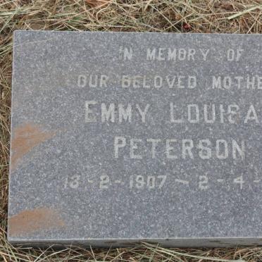 PETERSON Gerald 1907-1966 &amp; Emmy Louisa 1907-1983