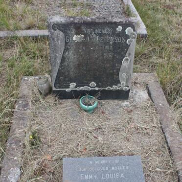 PETERSON Gerald 1907-1966 &amp; Emmy Louisa 1907-1983