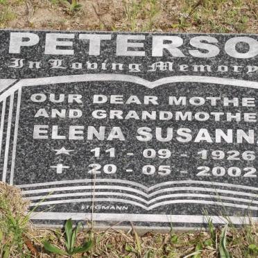 PETERSON Elena Susanna 1926-2002