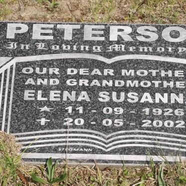 PETERSON Elena Susanna 1926-2002