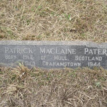 PATERSON Patrick Maclaine 1886-1944