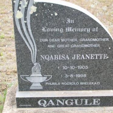 QANGULE Nqabisa Jeanette 1905-1998