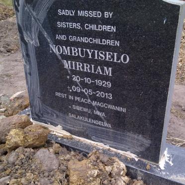 QANGULE Nombuyiselo Mirriam 1929-1913