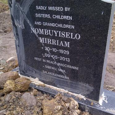 QANGULE Nombuyiselo Mirriam 1929-1913