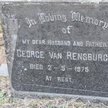 RENSBURG George, van -1975
