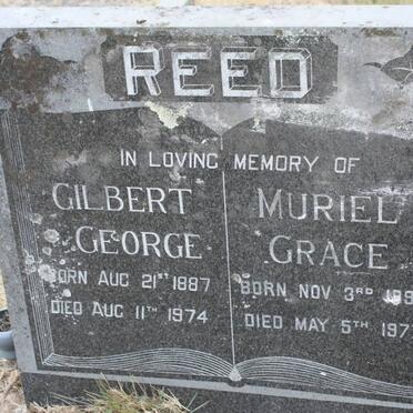 REED Gilbert George 1887-1974 &amp; Muriel Grace 1895-1977