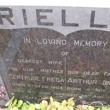REILLY Arthur 1902-1972 &amp; Gertrude Freda 1903-1969